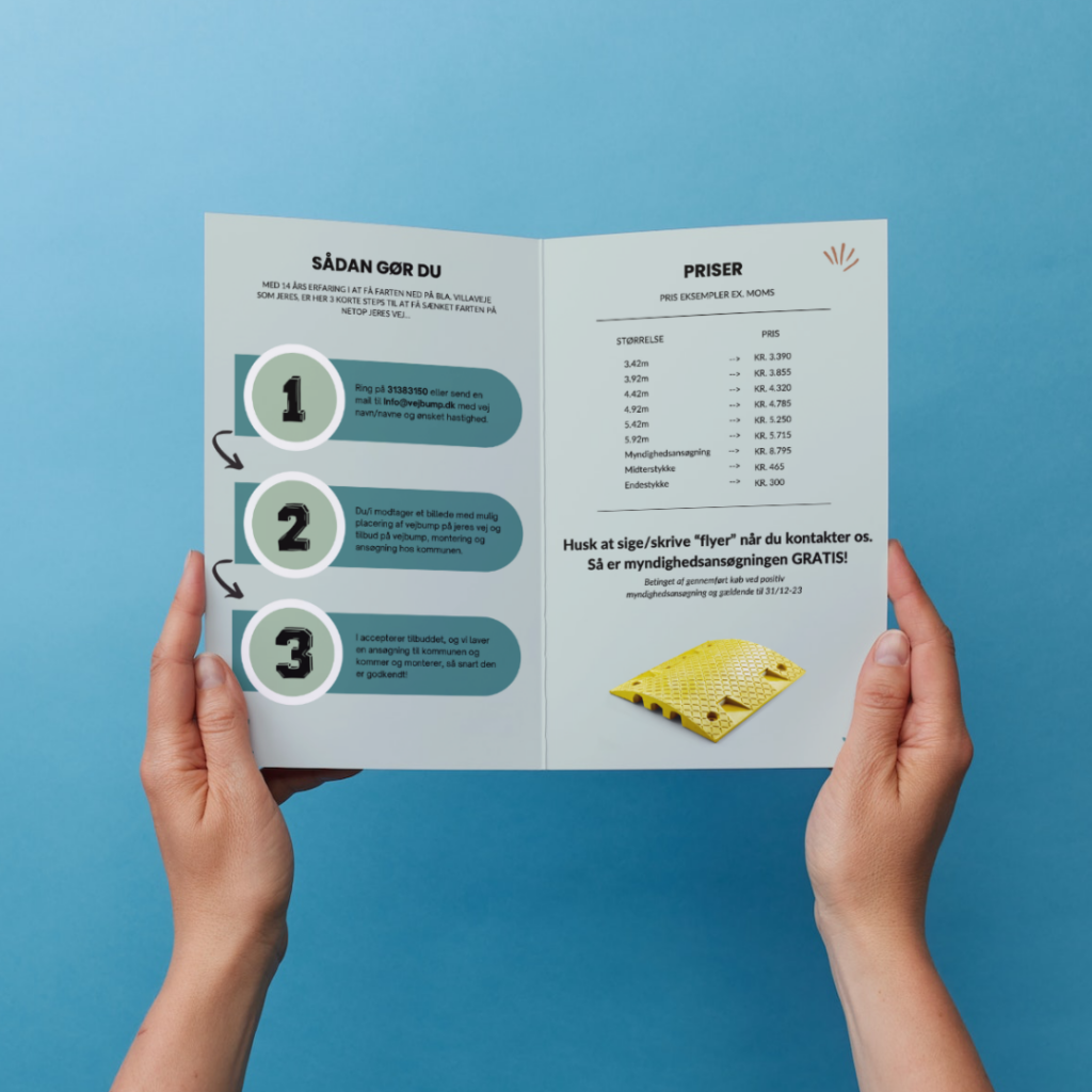 to sidet flyer vejbump.dk